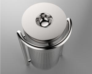 Wholesale Garden Park 50L 13.2 Gallon Metal Outdoor Trash Can With Ashtray from china suppliers