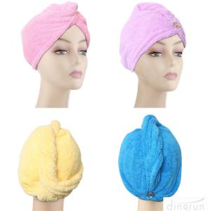 Wholesale Microfiber Hair Drying Towels Fast Drying Long Hair Wrap Absorbent Twist Turban from china suppliers