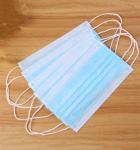 Hospital Blue Disposable Surgical Masks Adjustable For Health