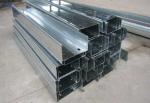 JIS G3101, SS400 Pre galvanized / Hot Dipped Galvanized C Channel of Mild Steel