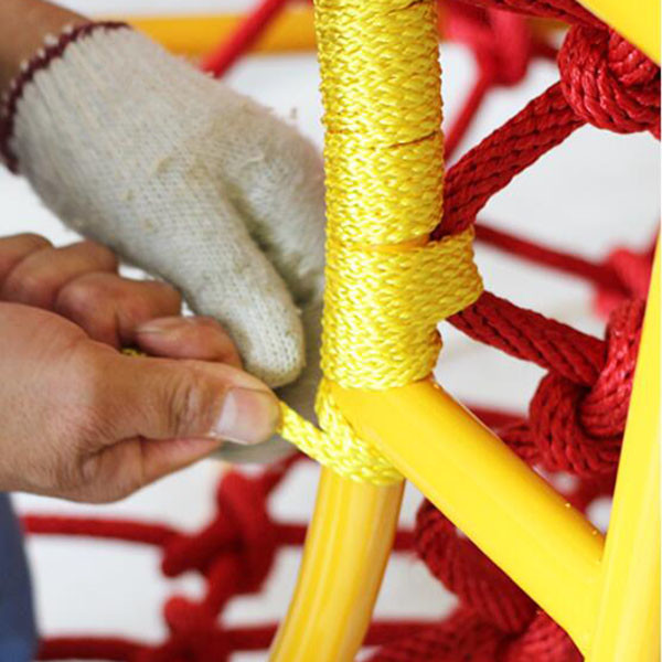 Haiber Rainbow Rope Mesh Perfect Indoor Rope Adventure for Kids' Training and Climbing Needs