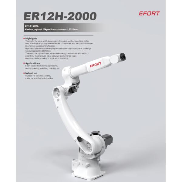 General Industrial Robot In Handling Operations Sorting Grinding Polishing Painting For Ceramics Plastic ER12H-2000