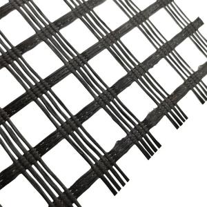 Wholesale Karl Mayer Machine Produced 50-50kn Glass Fiberglass Geogrid for Roadbed Solidification from china suppliers