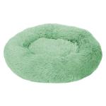 Round Soft Plush Fluffy Donut Cat Bed Washable Portable Dog House Velvet Mats