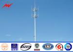 12 Sided Steel Microwave Monopole Tower For Mobile Transmission Line