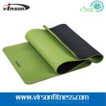 TPE/PVC/NBR high quality/density yoga mats with Embossed Logo storage