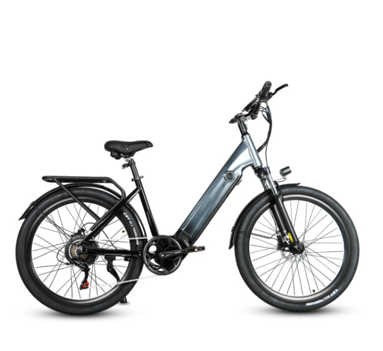 48V 17AH Battery Electric City Bike 26 Inch 7 Speed Ladies Step Through Electric Bike