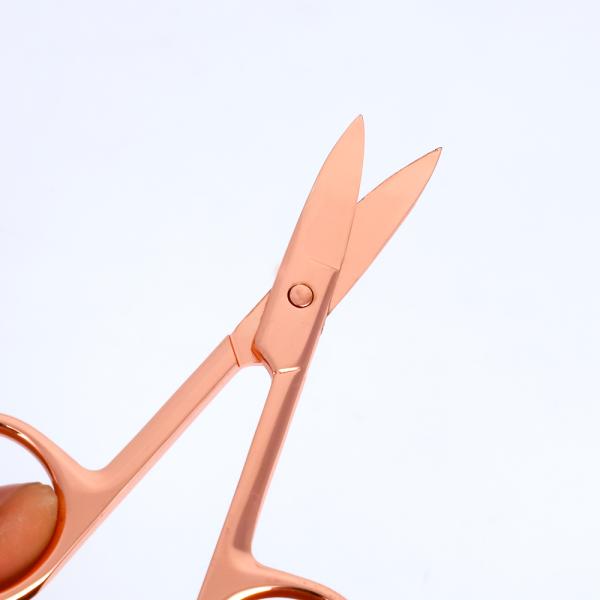 Champagne Eyebrow Scissors Tattoo Accessories For Beauty Eco - Friendly