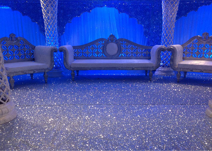 3 Chunky Glitter Wall Fabric , Glitter Material Wallpaper Shiny Stereoscopic