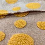 Jacquard 490gsm Sherpa Fleece Fabric For Pillowslip Floor Mat Garment Cap
