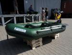 Heavy Duty Army Green Marine Inflatable Fishing Dinghy / Boats With 2 Chamber