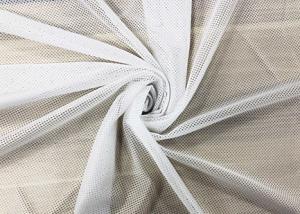 Wholesale 80GSM Knitted Mesh Fabric For Sports Wear Lining White 100% Polyester from china suppliers