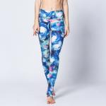 CPG Global Women's Outdoor Leggings Sport Running Pants Yoga Starry Blue Pattern