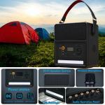 800W Portable Power Station for Outdoor Party Karaoke Speaker Microphone Battery