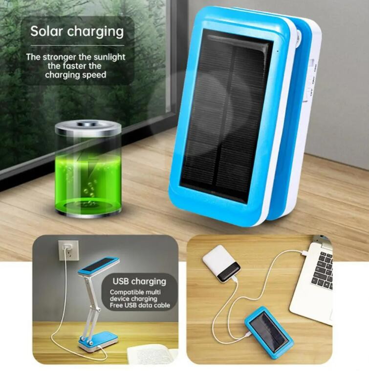 24LED Touch Sensor Dimmable Solar Table Lamp Rechargeable Foldable Solar Desk Lamp