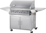 Factory price kitchen bbq easy grill slow burning 4 burners gas bbq grill with