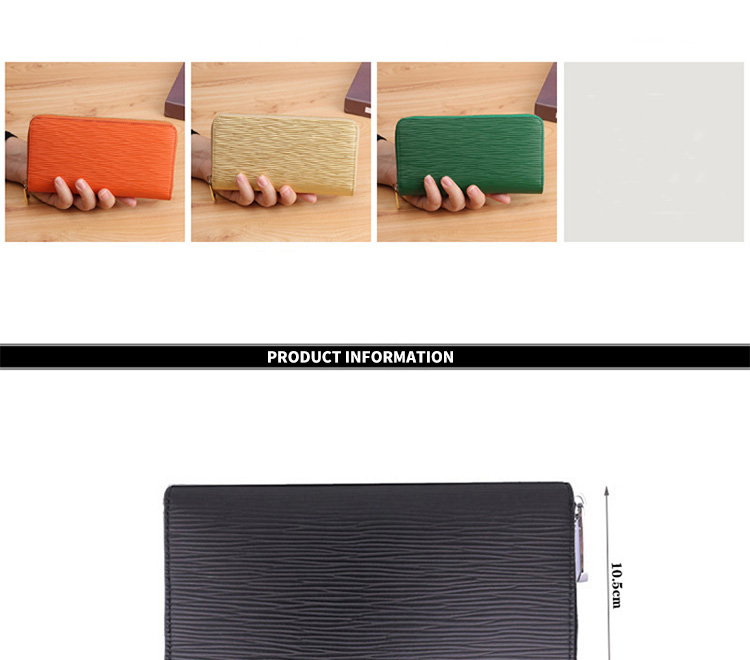 Multi-Function Passport Card Holder Genuine Leather Zipper Long Wallet for Men and Women