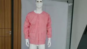 Wholesale S&amp;J Wholesale dental pink disposable hospital gown non woven women lab jacket Breathe Cool and Strong, No-Wrinkle Lab jacket from china suppliers