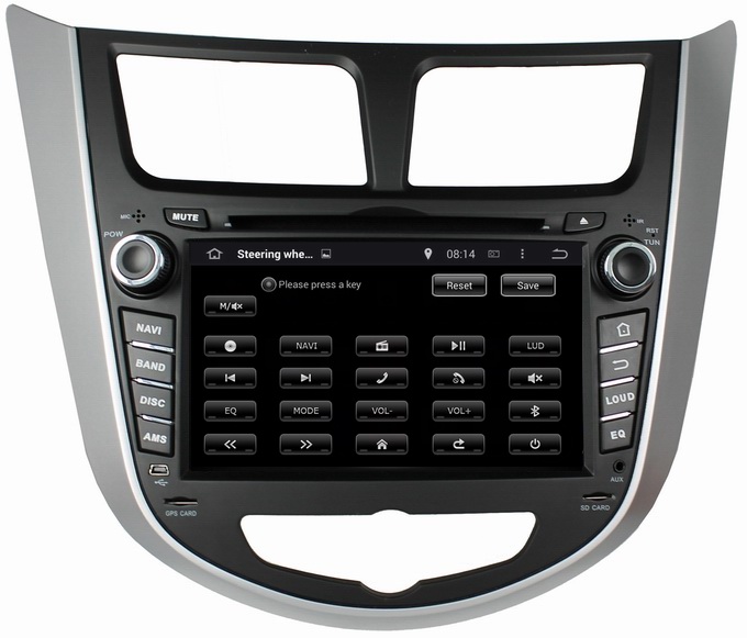Ouchuangbo Auto Multimedia GPS Navigation Hyundai Verna /Accent /Solaris Android 4.4 DVD P
