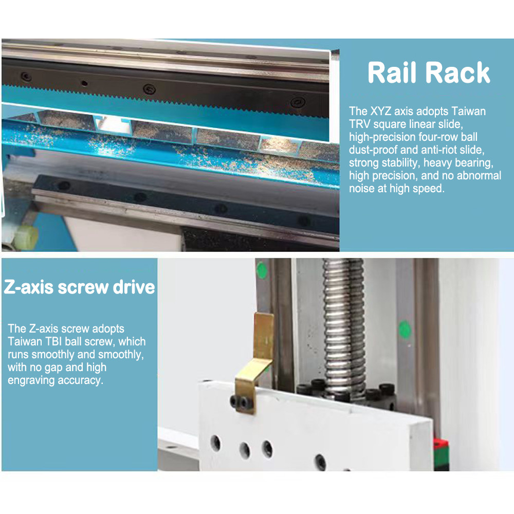 3 Axis Wood CNC Router Machine Wood Carving For Engraving And Milling