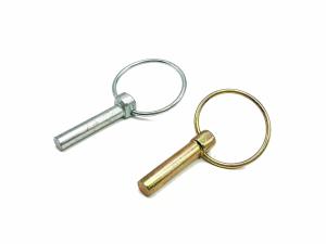 Wholesale 1/4'' Lynch Pin Lock Safety Linch Pins Carbon Steel Yellow Zinc Effective Length 1-1/4'' For trailer Truck and Excavators from china suppliers