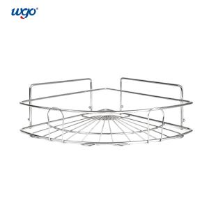 Wholesale Stainless Steel Wall Mounted Damage Free Bathroom Corner Shelf No Drilling from china suppliers