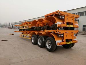 Wholesale Shipping ISO 25t Skeletal Semi Trailer Container Tri Axle from china suppliers