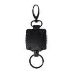 Deyi Badge Reel Heavy Duty Metal Retractable Keychain Outdoor Black 6862