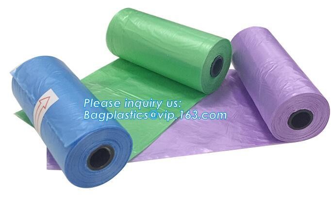 Garbage bag Dog poop bags T-shirt Plastic bag Laundry bags trash bag Nappy Sacks Produce bag die cut/loop handle bags Dr