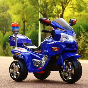 Wholesale Big Seat Children's Electric Motorcycle with Music Lamp Police Bike Classical Style from china suppliers