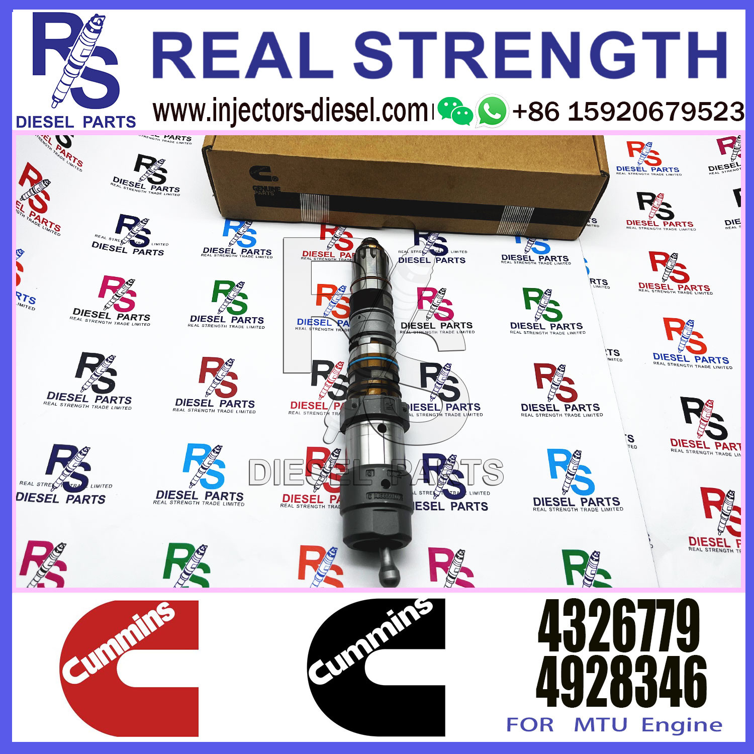 Common Fuel Injector Auto Parts 4902828 4076533 4088431 4088426 4326639 4326779 4928349