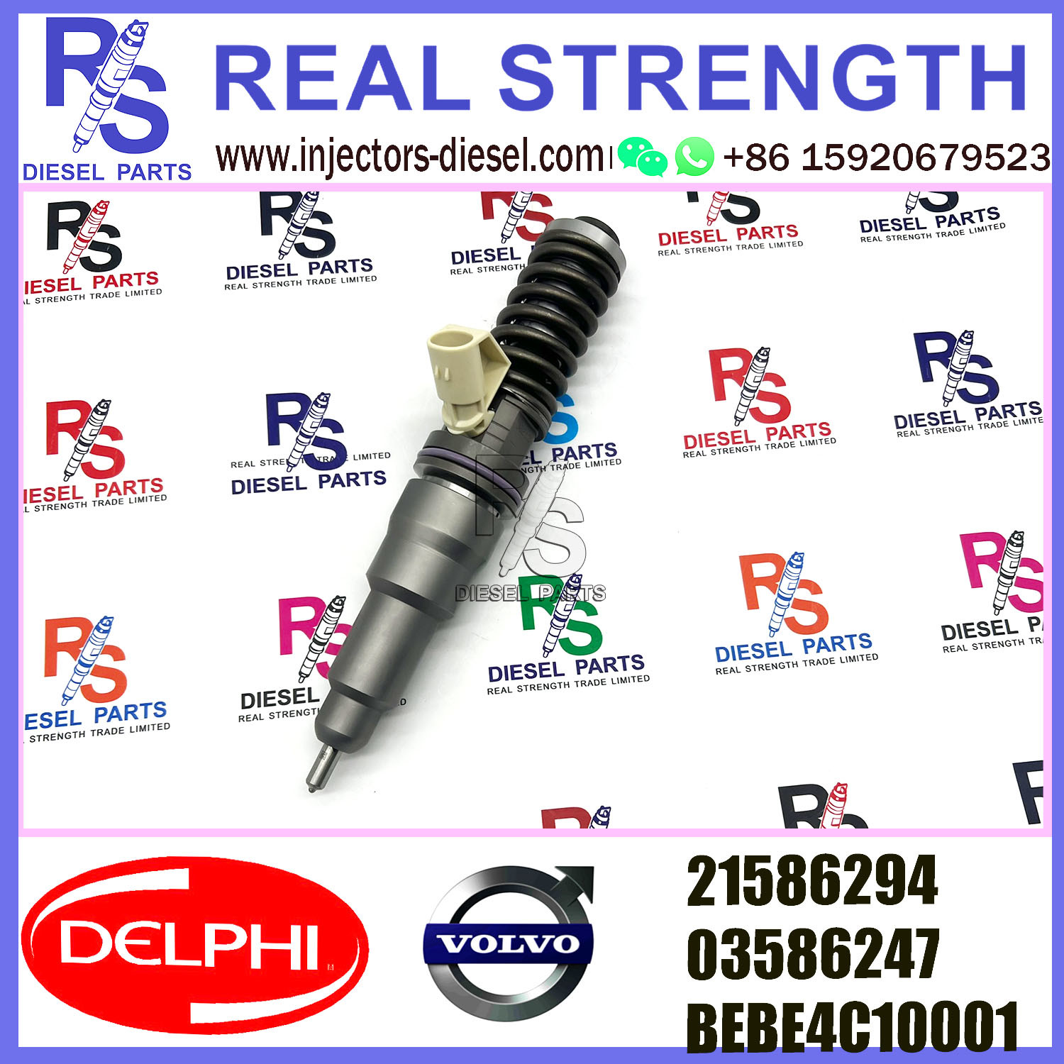 V-O-L-V 2pin injector21586294 03586247 3586247 Diesel pump Injector DELPHI BEBE4C10001 forV-O-L-V 9.0 LITRE TRUCK