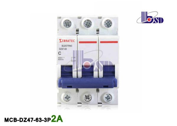 Commercial 2 Amp Circuit Breaker 3 Pole Mcb Circuit Breaker Protection For Sub -