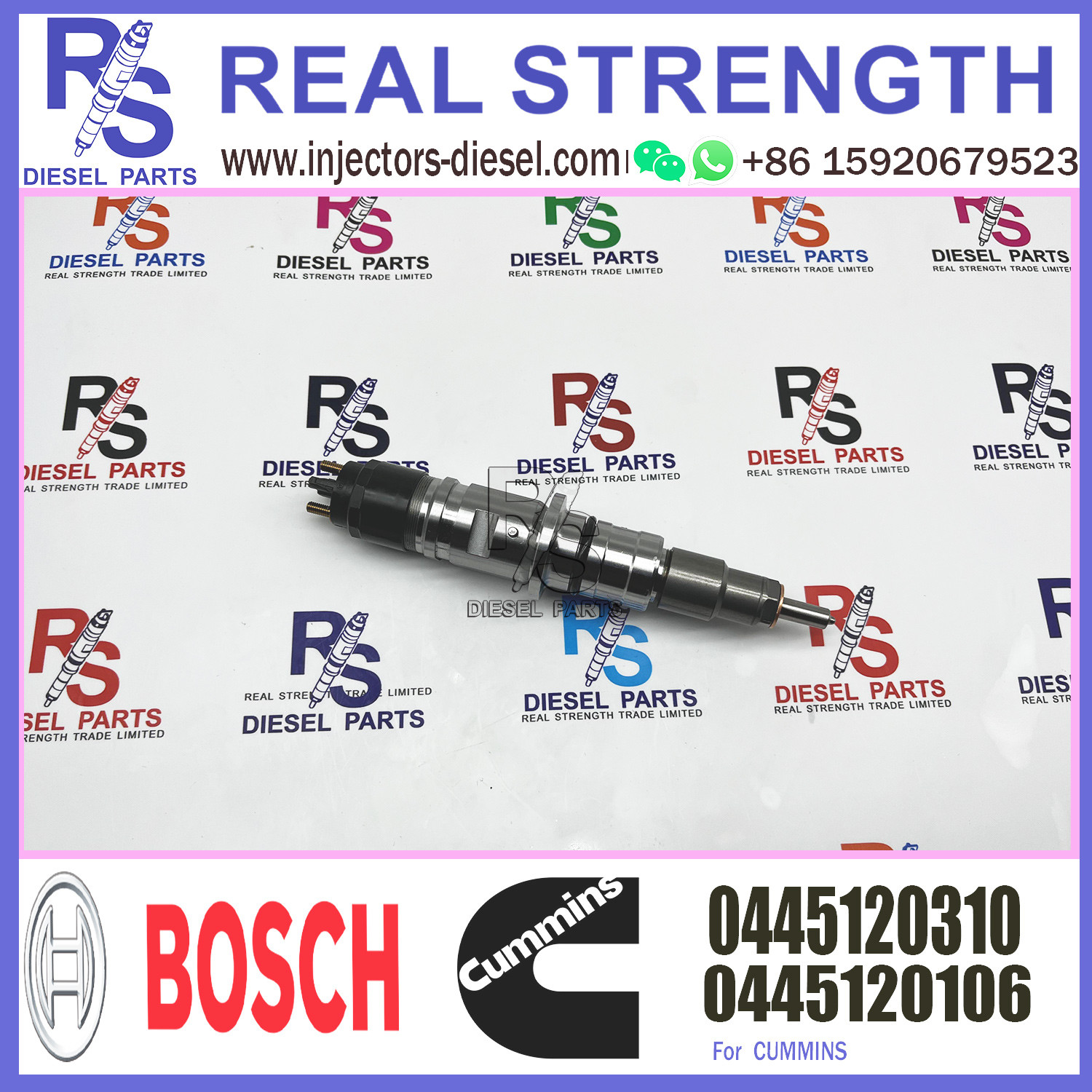 high quality Fuel Injection Common Rail Fuel Injector 0445120310 0445120106 For Bosh 0 445 120 310 For Dongfeng Renault