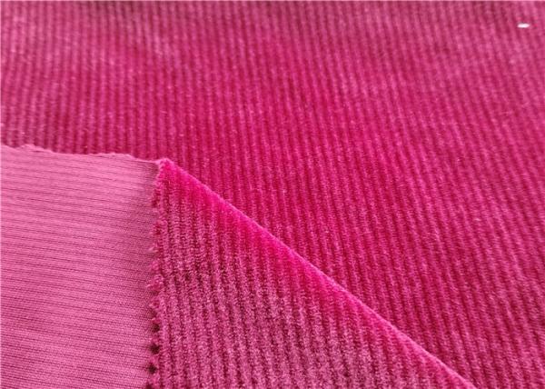 Manufacturer AB Yarn Pin Strip Fabric For Dress / Jersey Velvet Super Soft