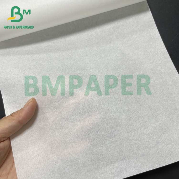 Excellent Processability 60gsm White Greaseproof Paper For Food Snack Packaging
