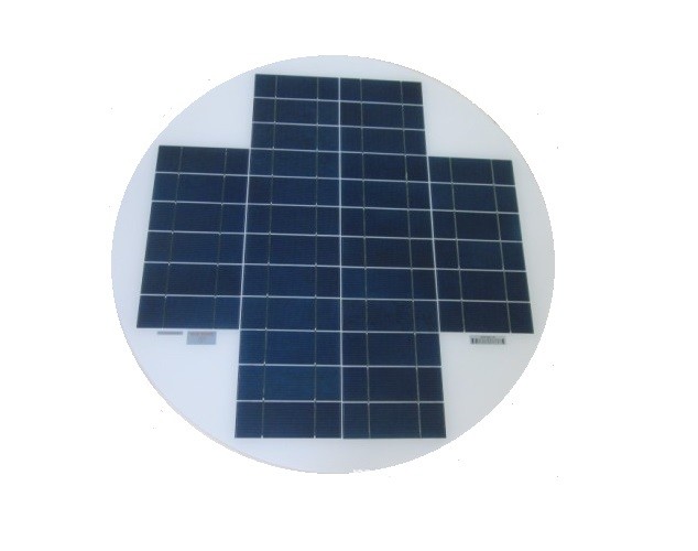 Street Light Charger Round Solar Panel / Solar PV Modules 25 Watt Beautiful Looking