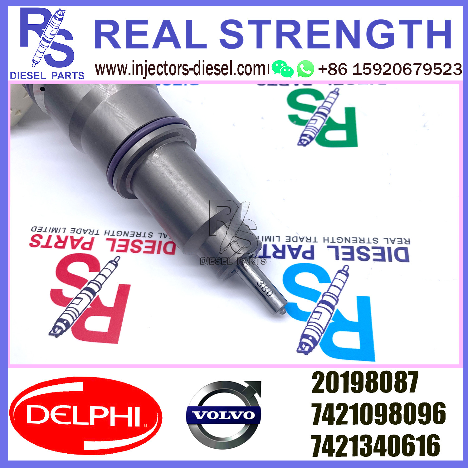 V-O-L-V injector 20198087 diesel Fuel Injection Injector 20198087 7421098096 7421340616 for V-O-L-V MD13 EURO 5 LOW POWER