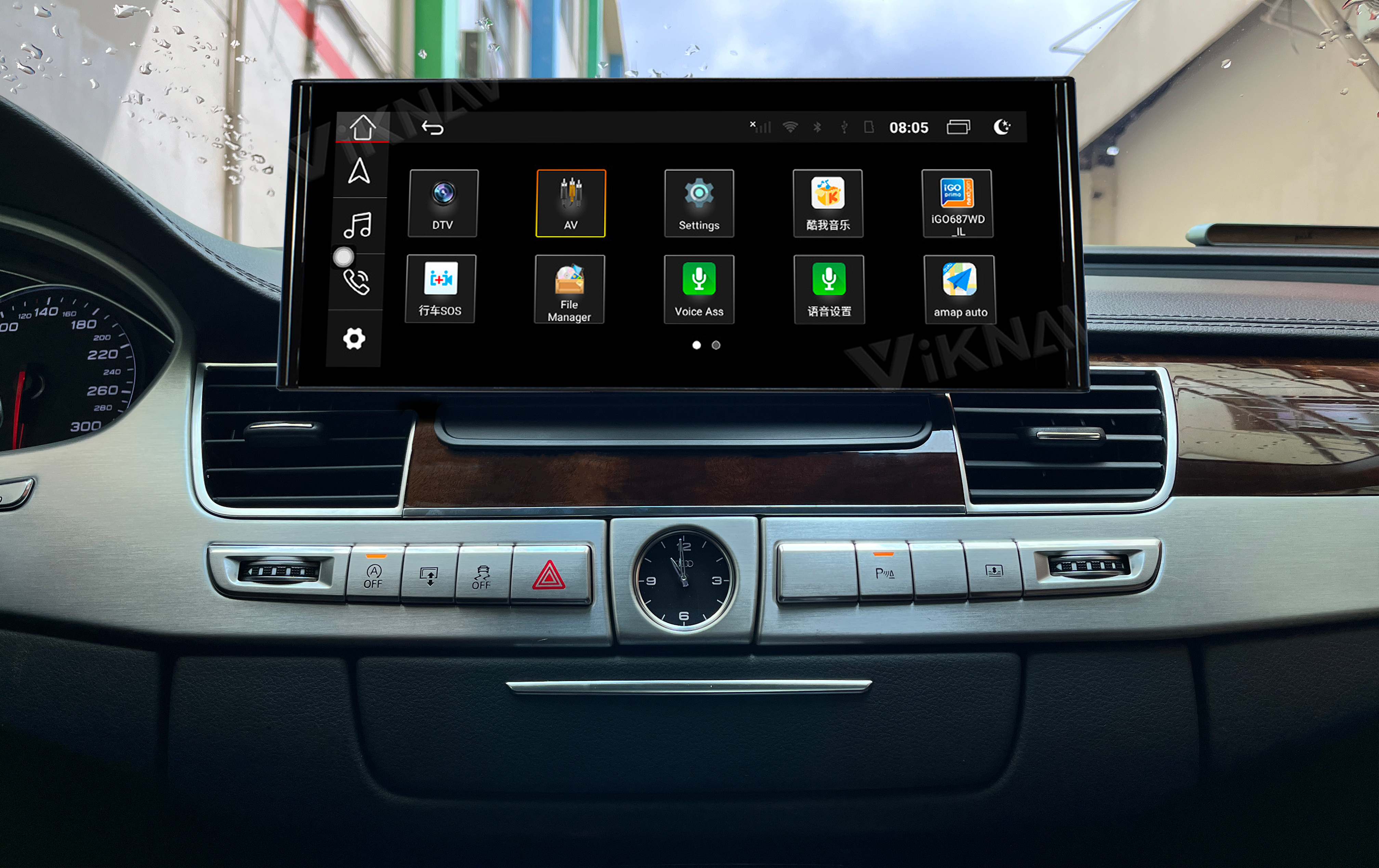 1920*720 Android Auto Car Stereo 12.3 Inch For Audi A8 D4 2011-2017