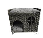 Four Seasons Rattan Pet House Small Animal Pattern Woven Dog Cat Litter Cage