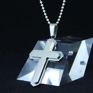 Wholesale Fashion Top Trendy Stainless Steel Cross Necklace Pendant LPC374 from china suppliers