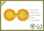 Tight Buffered Indoor Fiber Optic Cable , Duplex Zipcord Armored Fiber Optic