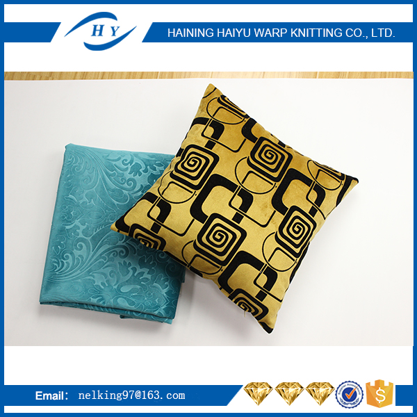 100 Polyester 3D Embossed Suede Fabric Jacquard Style For Home Textile