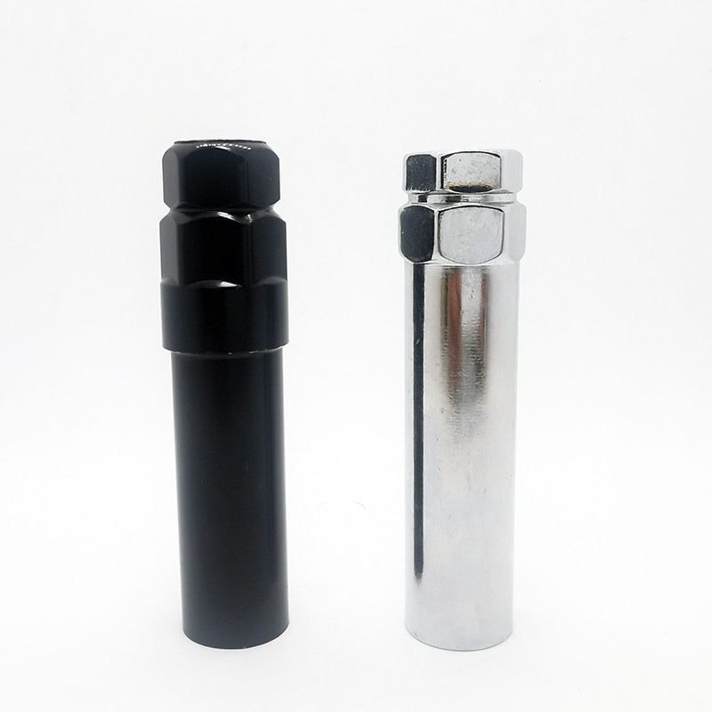 Solid Universal Black Chrome Lug Nuts Alloy Wheel Nuts For Repair