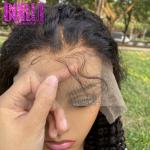 Borui Raw Virgin Malaysian Kinky Curly Unprocessed Human Hair 13x6 Lace Frontal