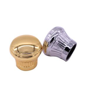 Wholesale Round Top Golden Cap Perfume Bottle Zinc Alloy Perfume Caps For 18mm Sprayer from china suppliers