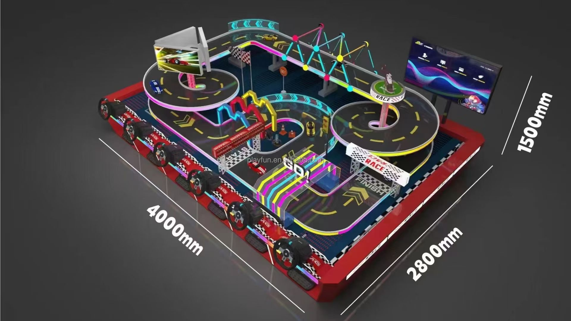 Coin Operation Racing Arcade Driving Car Racing Console Simulator Arcade Video Game Machine Sim Racing Car