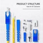 HXCOWO OM3 SC FC LC ST 850nm/1310nm/1550nm Simplex Multi Mode Fiber Optic Cable