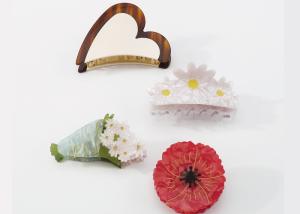 Wholesale Creative design interesting acetate resin flower hairpin hair clip Daisy bouquet girls hairpin accessories from china suppliers