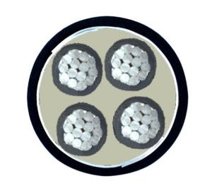 Wholesale Al Conductor STA NA2XBY Low Voltage Electrical Cable Four Core from china suppliers